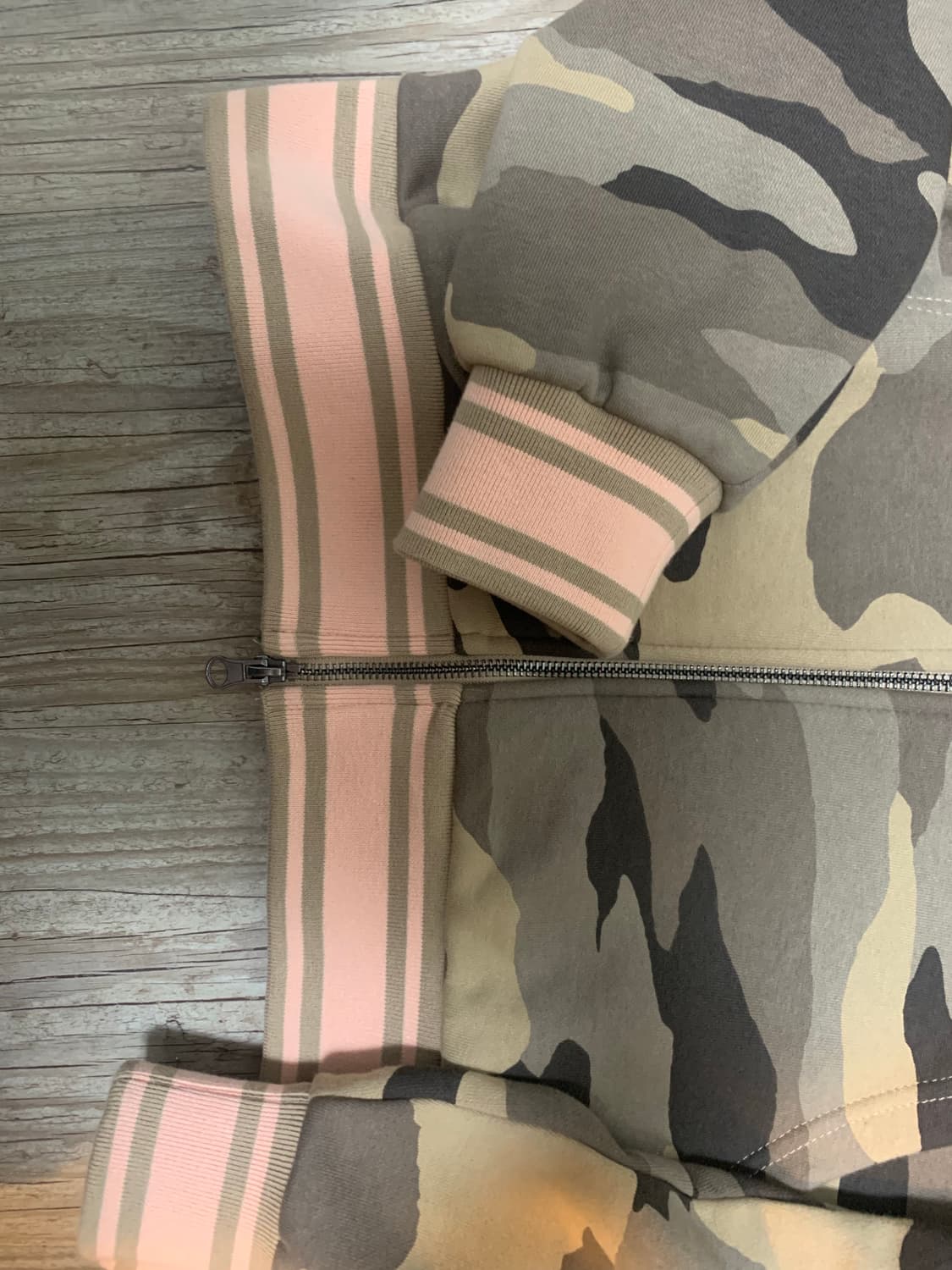 nyxx emblem printing hood zipup brown 상품이미지4