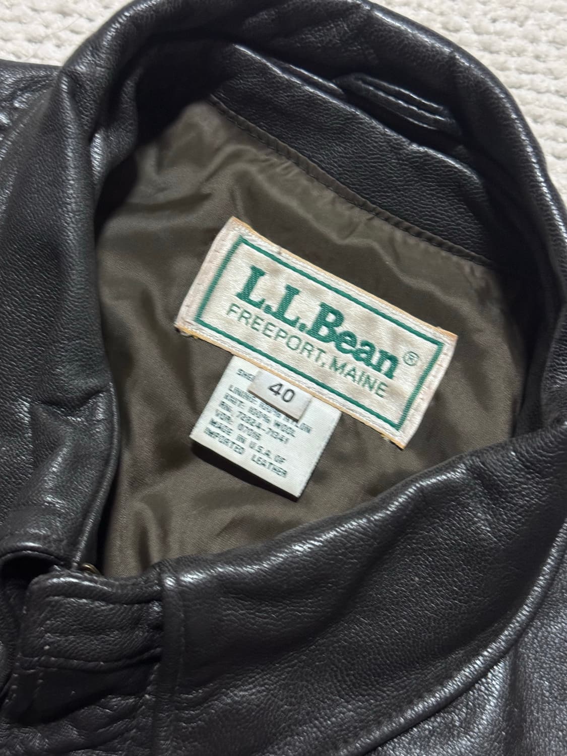 90s USA 엘엘빈 L.L.Bean A-2 40사이즈 상품이미지7