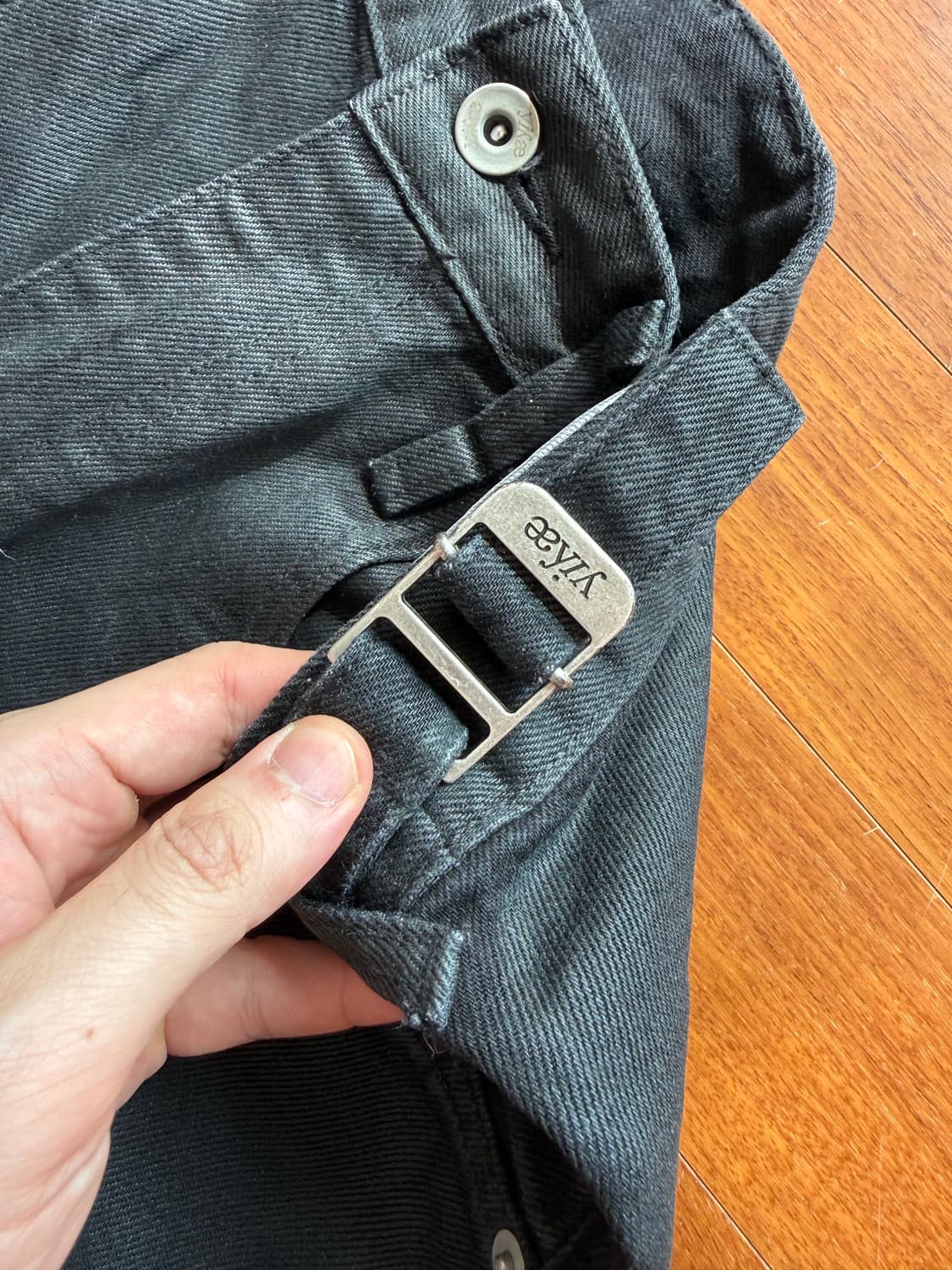 Yiyae 블랙 코팅진 small 상품이미지5