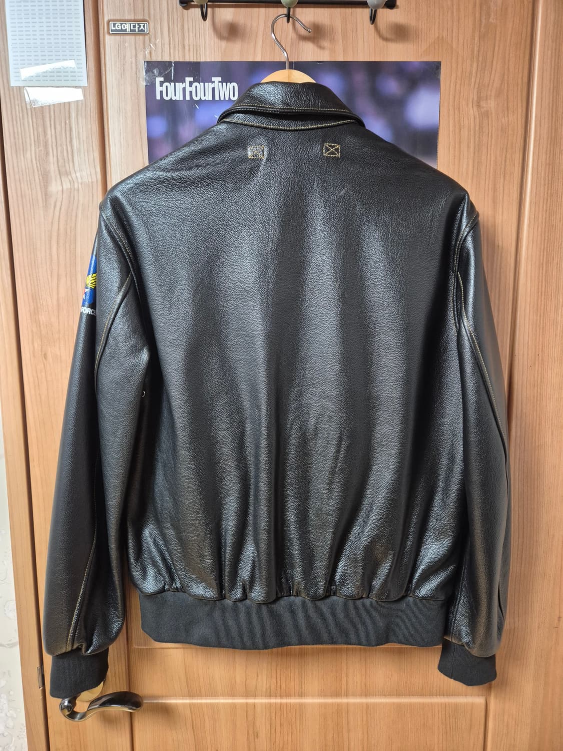 알리 소가죽 A2 자켓 XL 블랙 A-2 자켓 상품이미지2