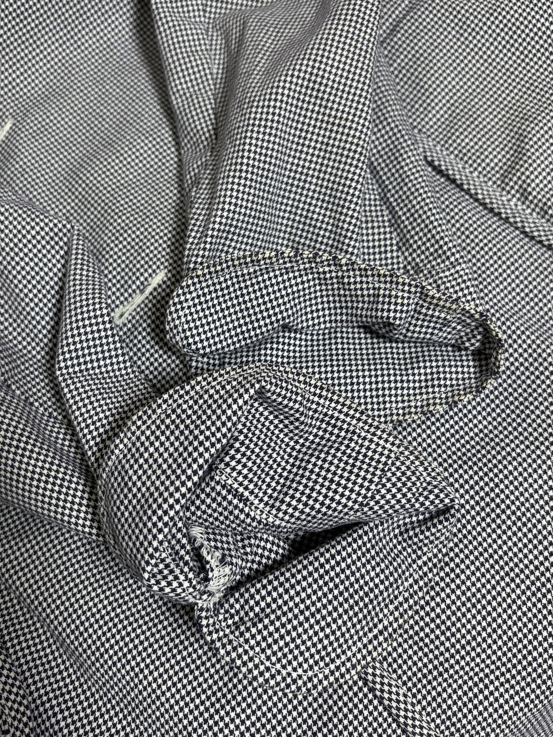 단톤 체크 후드 코트 상품이미지9