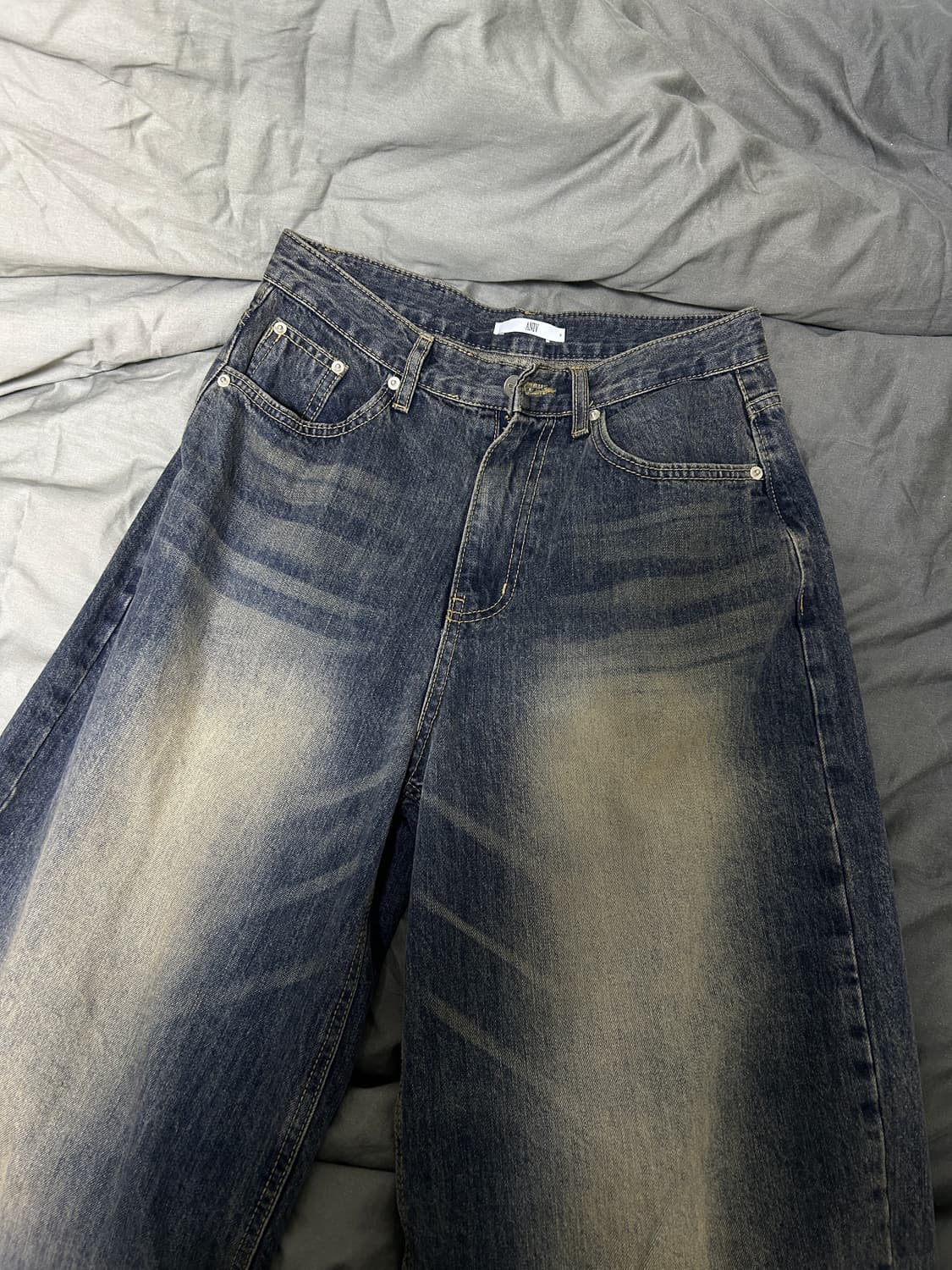 어니브 와이드 데님팬츠 상품이미지1