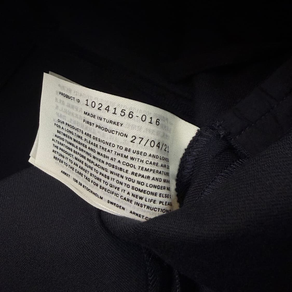 arket 아르켓 스트레치 코튼 트라우져 팬츠 38 상품이미지5