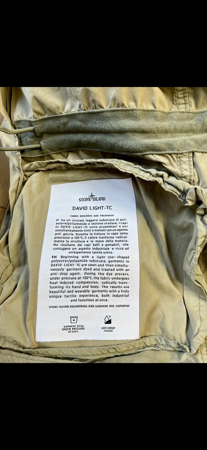 스톤아일랜드 DAVID LIGHT-TC(사이즈 90)(실사이즈100) 상품이미지7