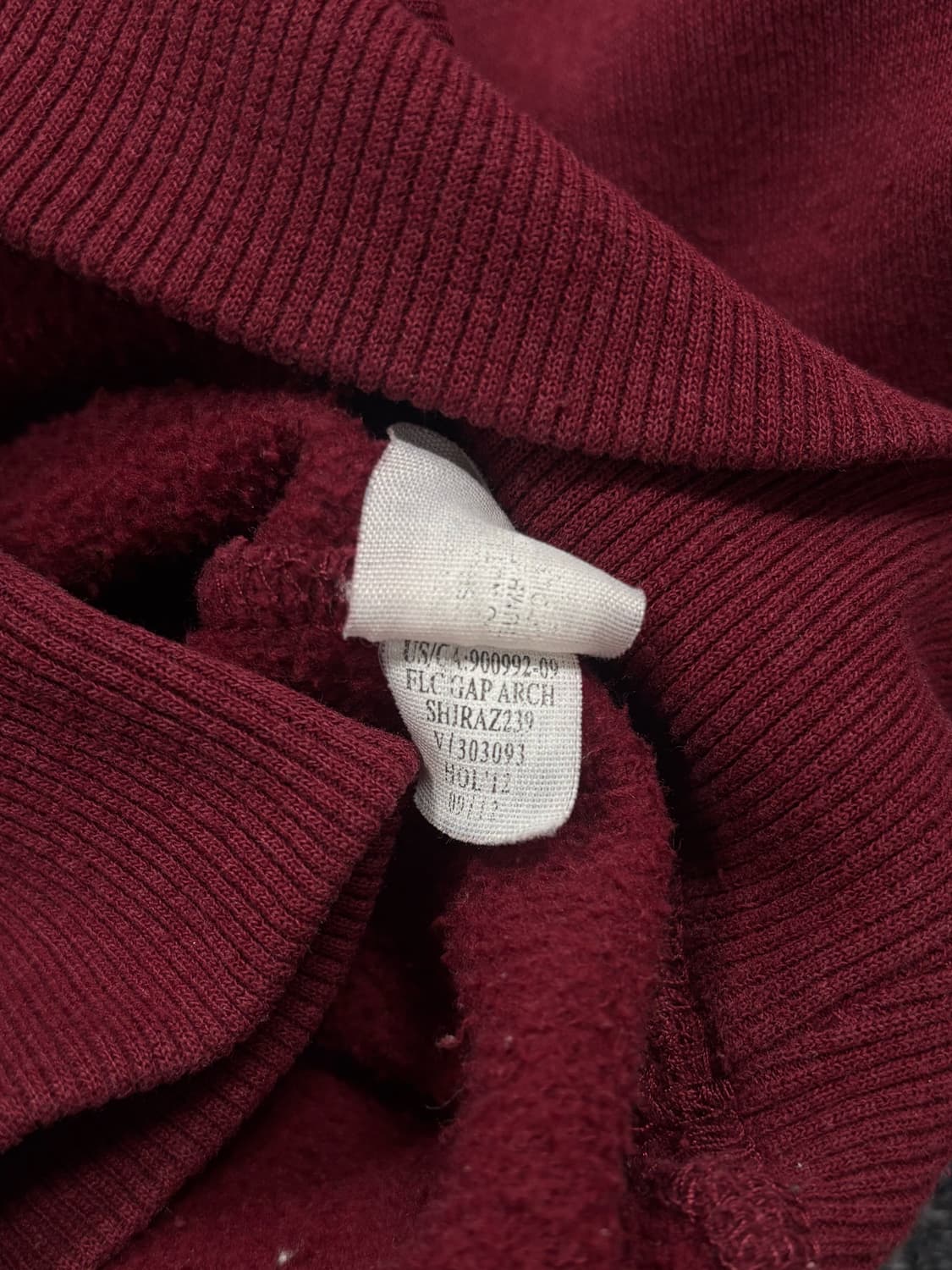 갭 버건디 후드티 상품이미지6