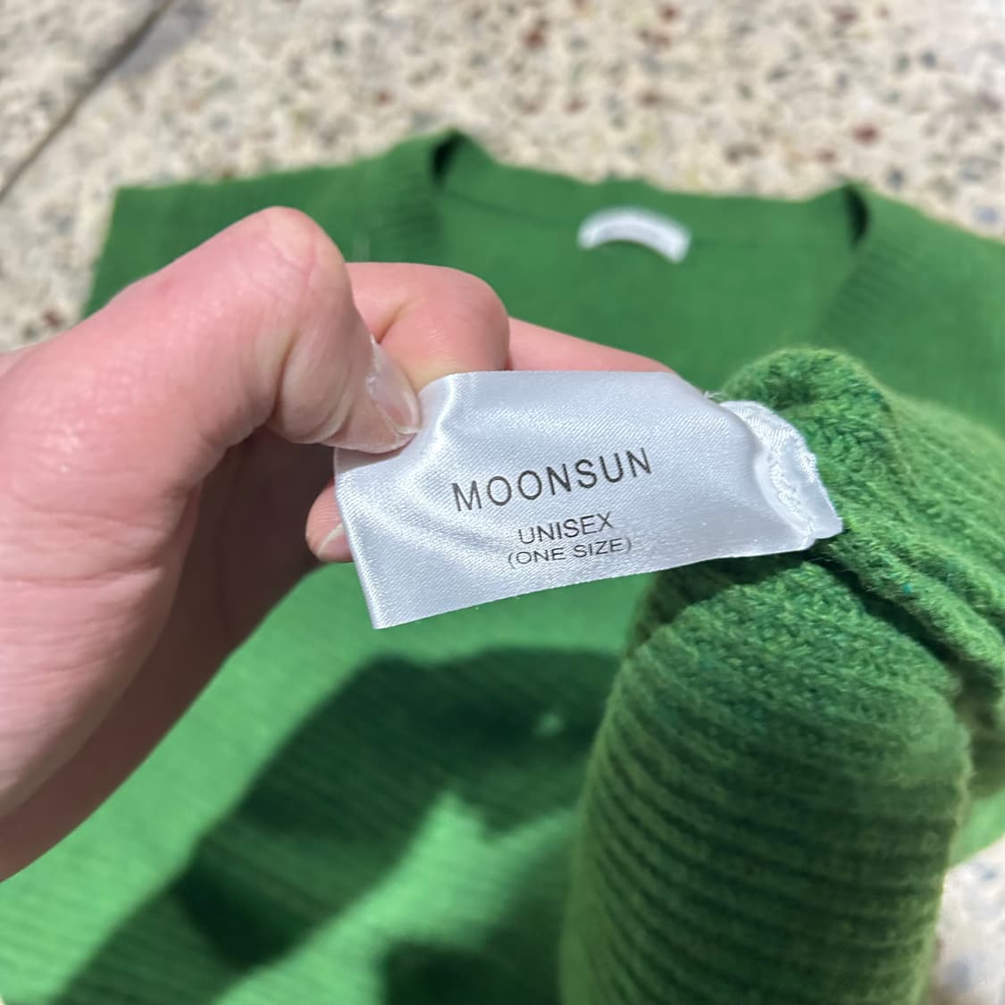 문선(Moonsun) 그린 니트 베스트 상품이미지5