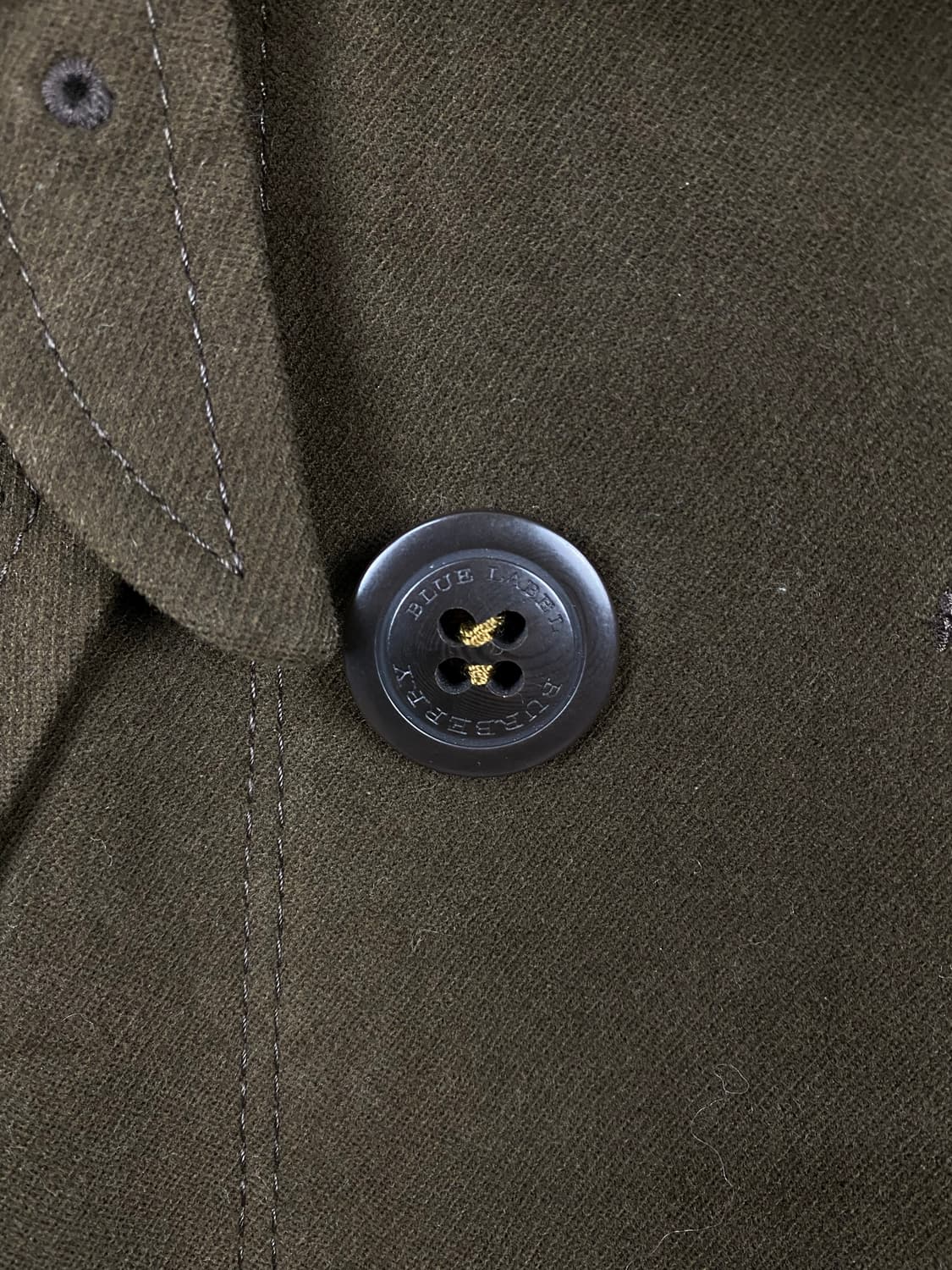 버버리 블루라벨 브라운 퍼 퀄팅 자켓 38 상품이미지3