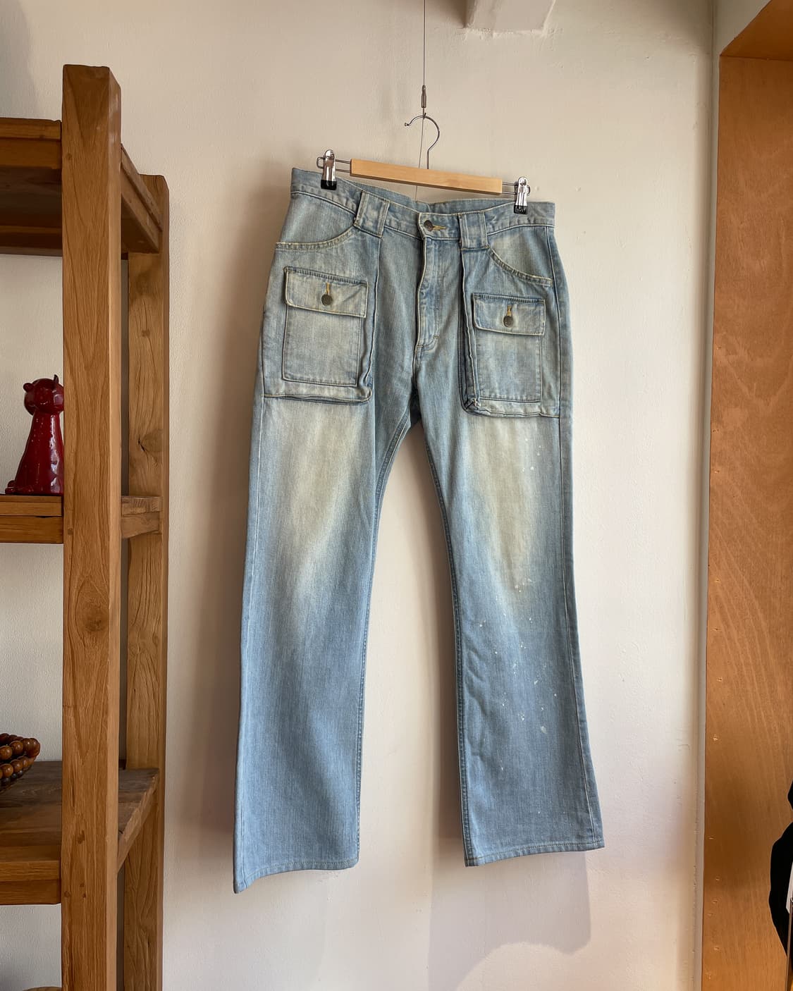 엔헐리우드 X 리 부쉬 포켓 플레어 데님 팬츠 (33inch) 상품이미지1