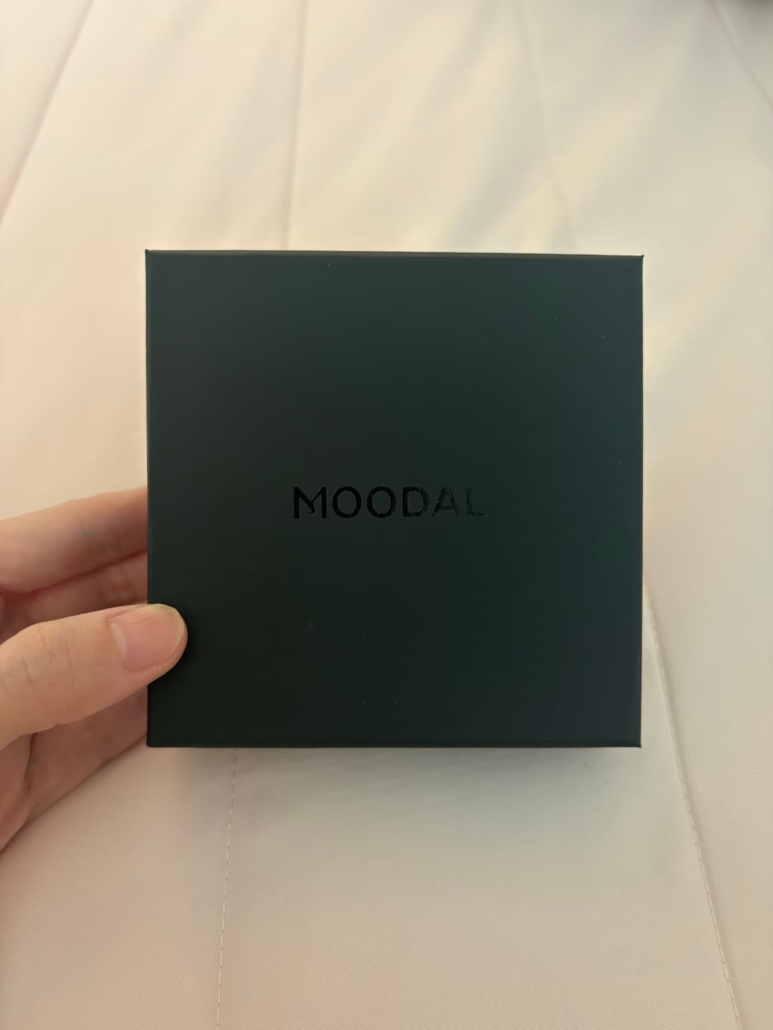 MOODAL 클로버 미니 볼드 체인 팔찌 14k 화이트골드 상품이미지2
