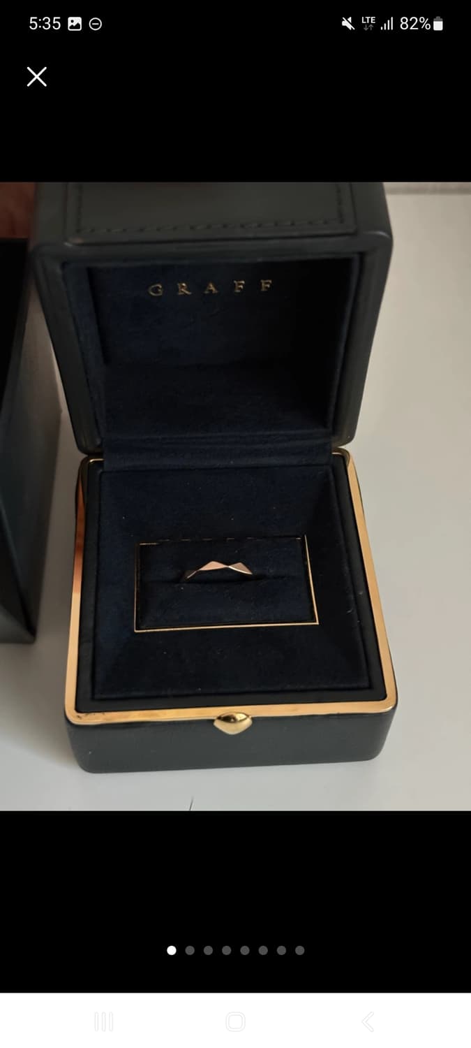 그라프 시그니처 로렌스 반지 2.3 mm 로즈골드 50호  상품이미지1