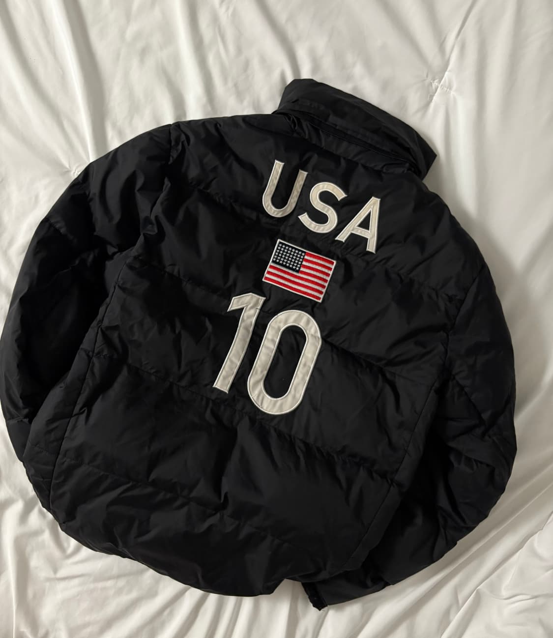 폴로 빅포니 성조기 패딩 블랙 상품이미지4