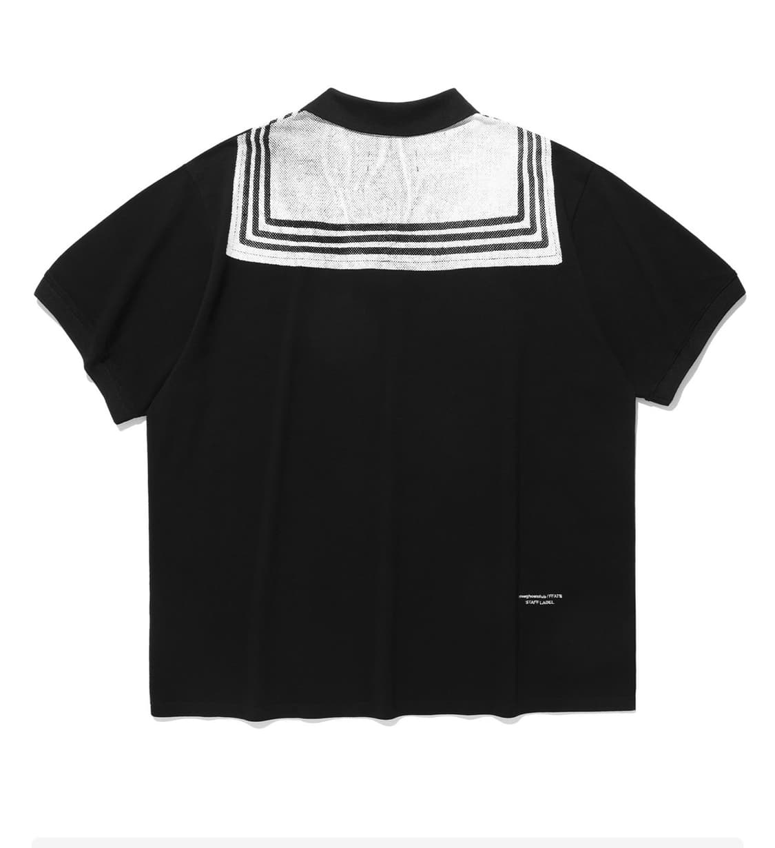 나이스코스트클럽 ffats 세일러 빅 피케 티셔츠 블랙m (새상품) 상품이미지2