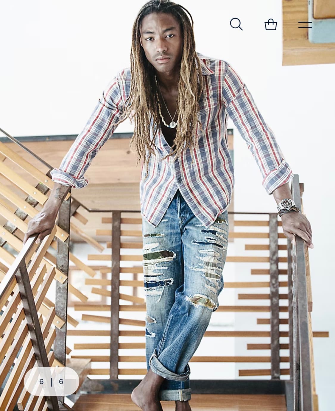 Rrl 더블알엘 플래드 트윌 워크셔츠 상품이미지3