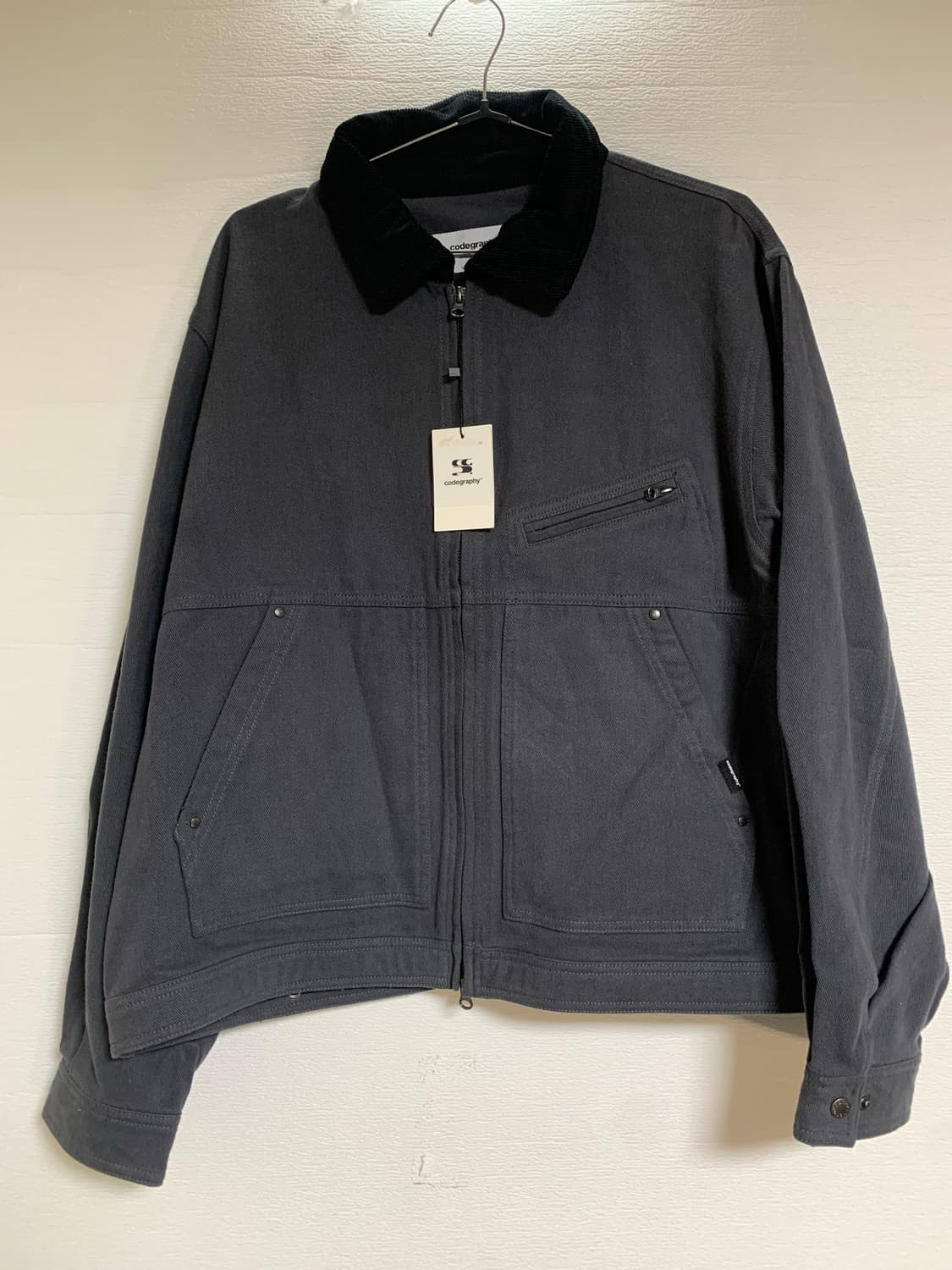 codegraphy 워크웨어 자켓 차콜 새상품 상품이미지1