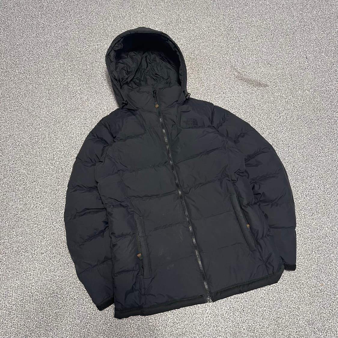 노스페이스 블랙 후드 패딩 상품이미지1