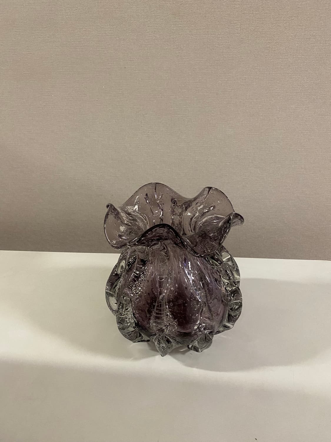 퍼플 빈티지 유리공예 핸드메이드 화병 상품이미지4