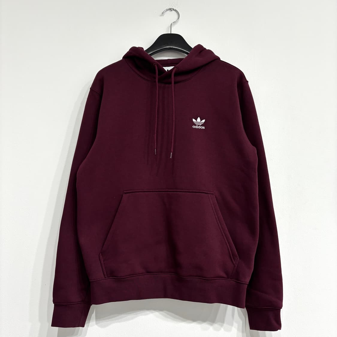 아디다스 버건디 기모 후드티 상품이미지1