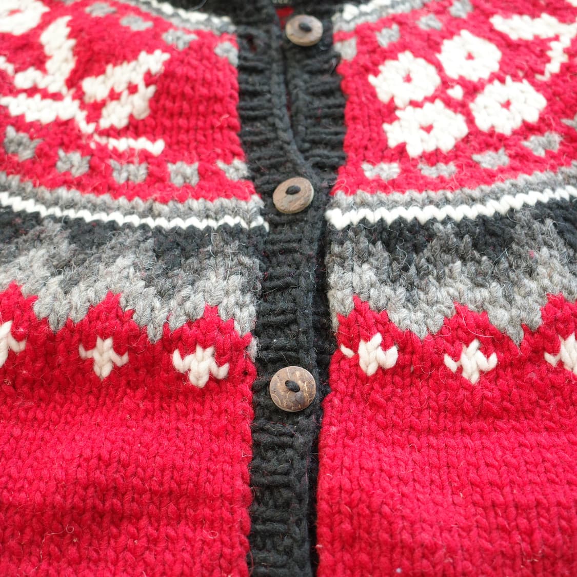 AFGHAN 에콰도르산 에스닉 나바호 아즈텍 핸드메이드 가디건 상품이미지5