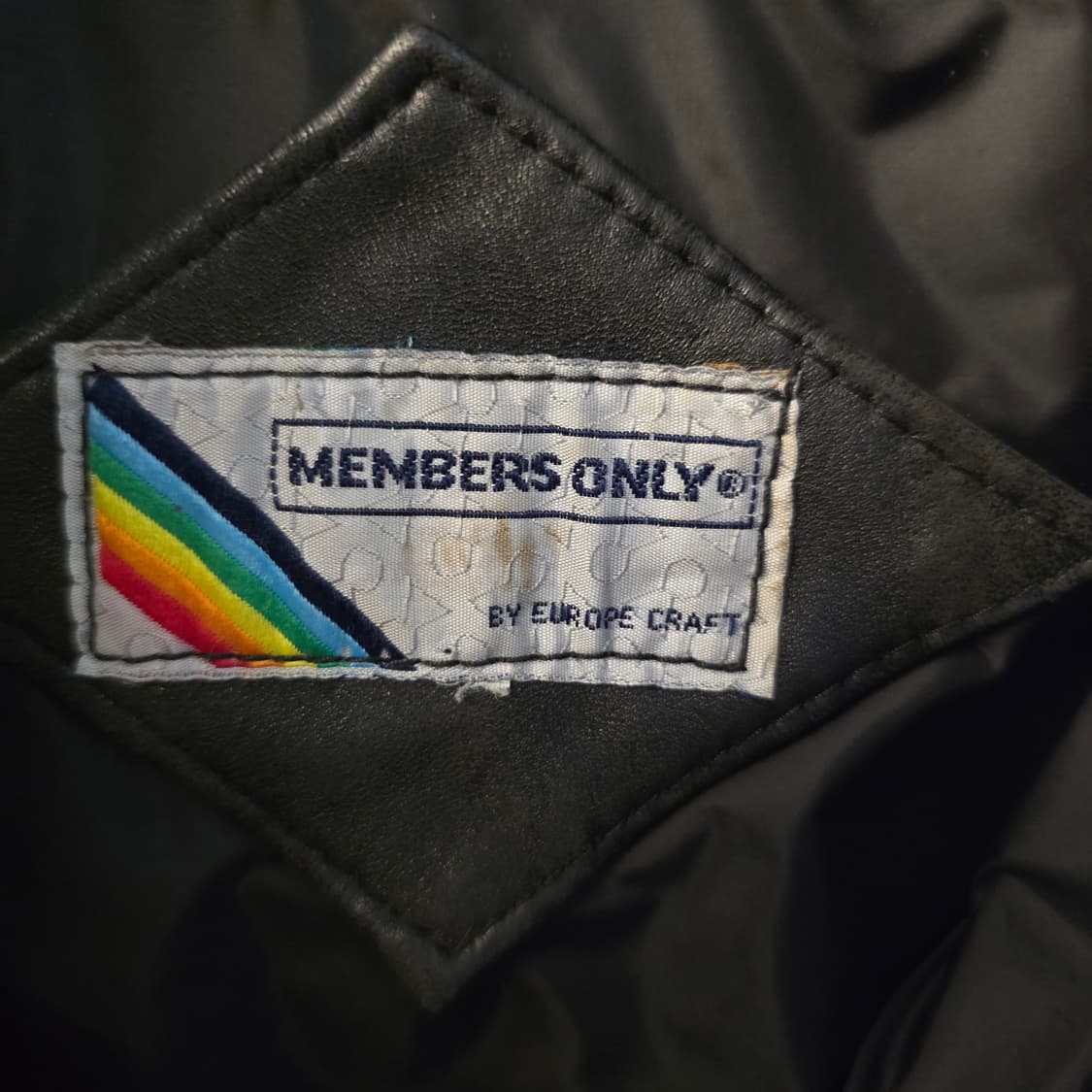 멤버스온리 레더 자켓 블랙 바이커 90s 빈티지 상품이미지3