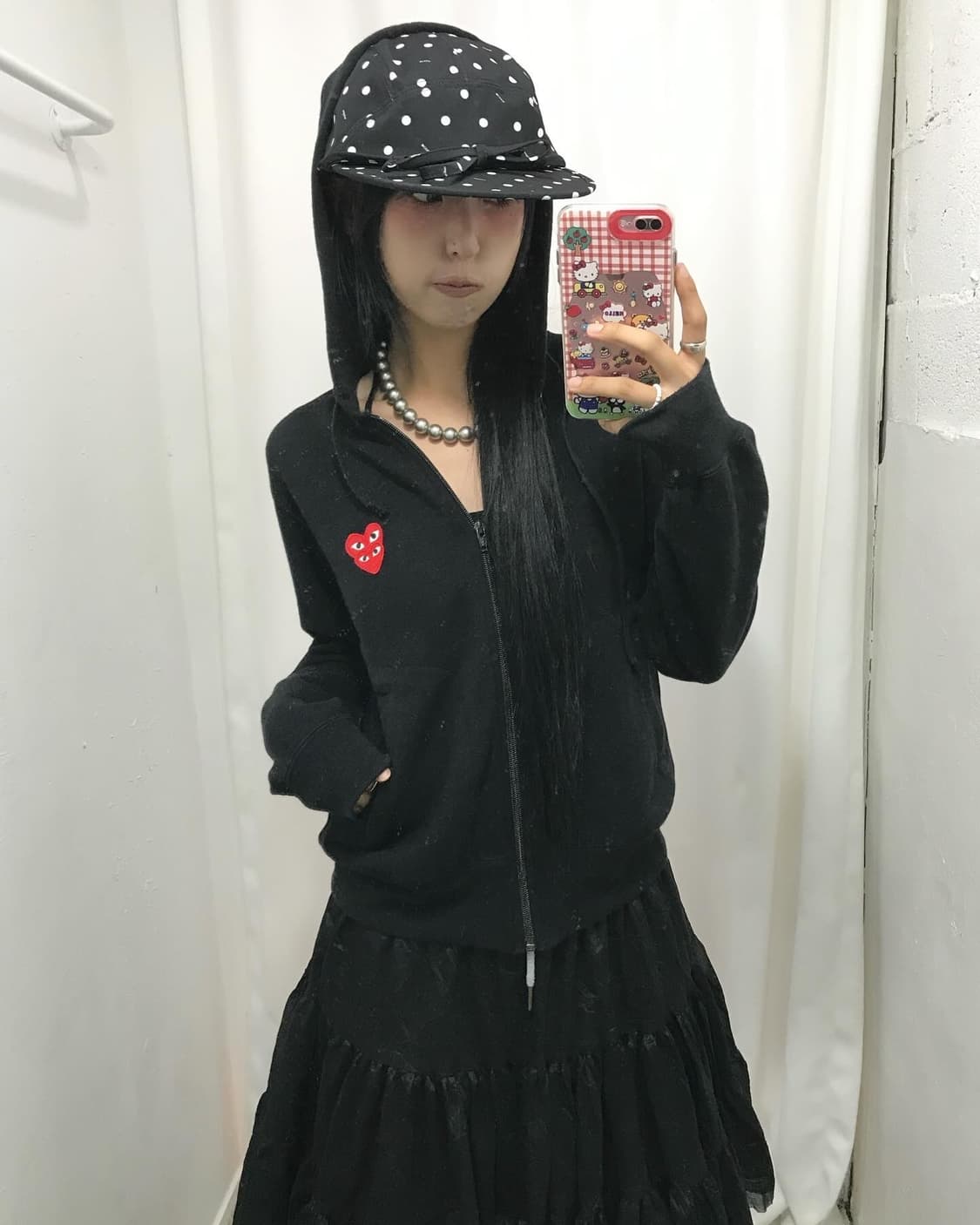 Comme Des Garcons Double Heart 후드집업 상품이미지5