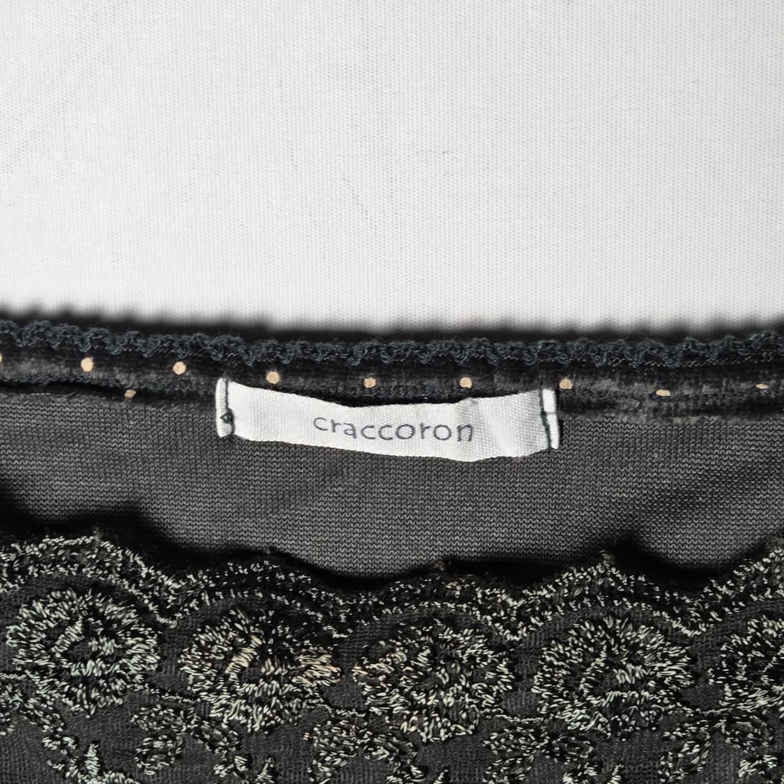 [JPN] 빈티지 레이스업 도트 벨벳 슬리브리스 상품이미지5