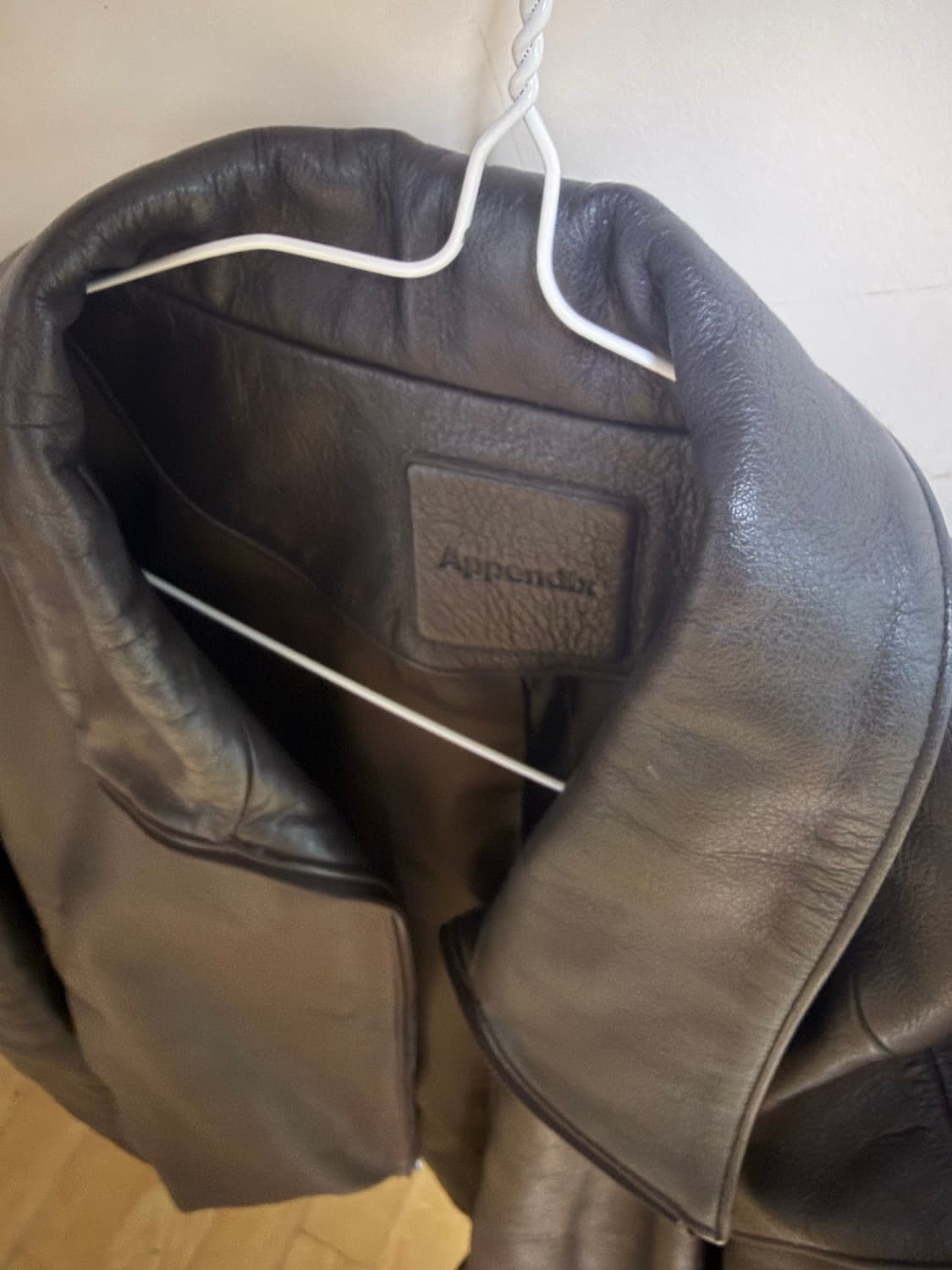 Mudule leather jacket brown 상품이미지3