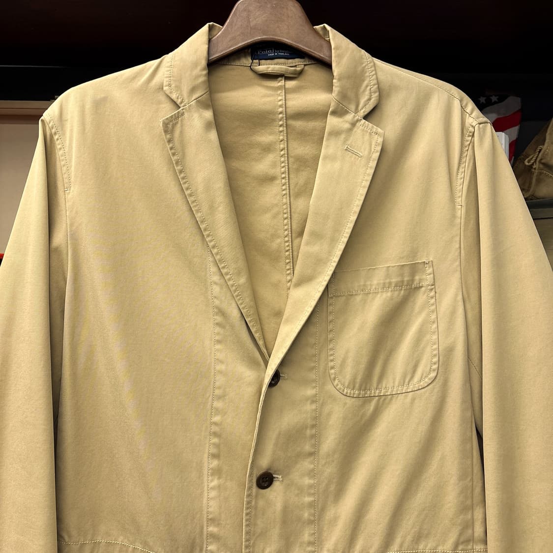 90s 폴로 랄프로렌 코튼트윌 스티치라인 블레이저 자켓 N1225 상품이미지3