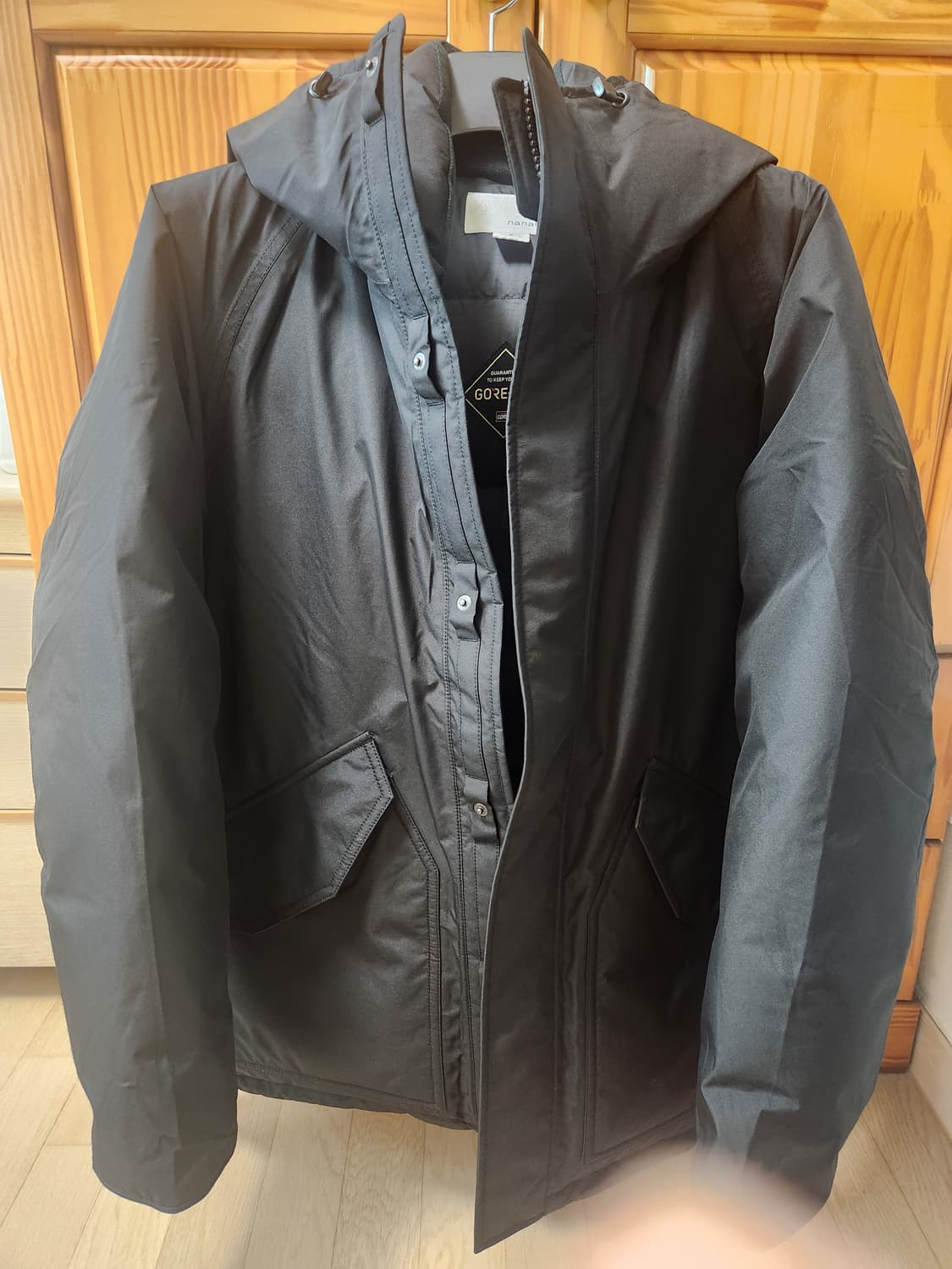 나나미카 고어텍스 후드 다운 자켓 블랙 L 상품이미지1