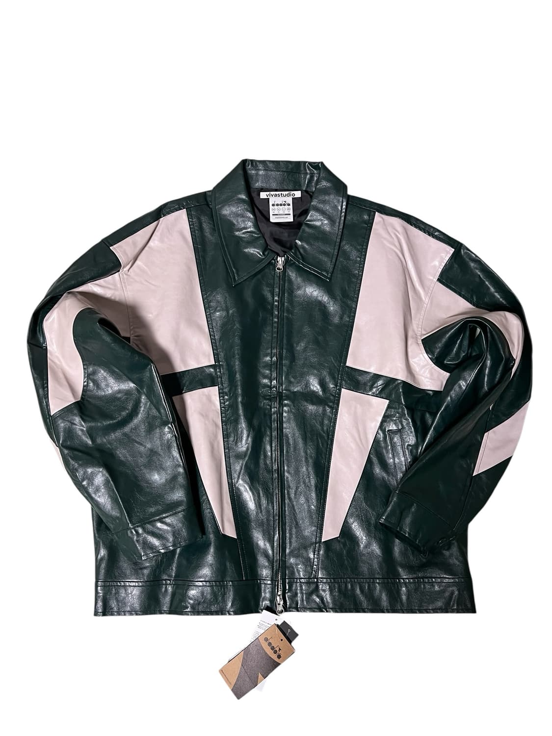 (새상품)디아도라(비바스튜디오x디아도라)투웨이 레더 쟈켓 상품이미지2