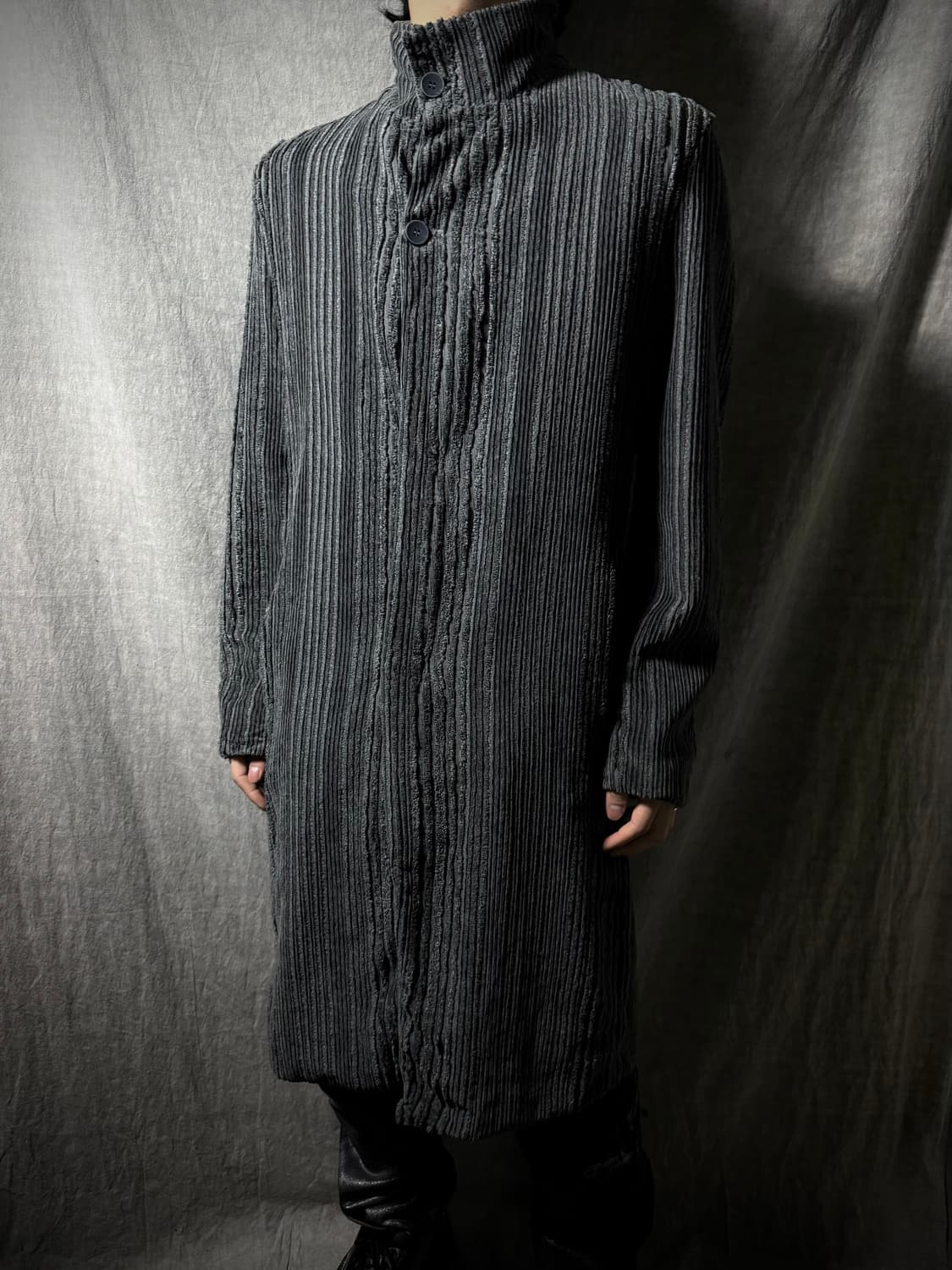 TRANSIT UOMO Textured Corduroy Long Coat 상품이미지2