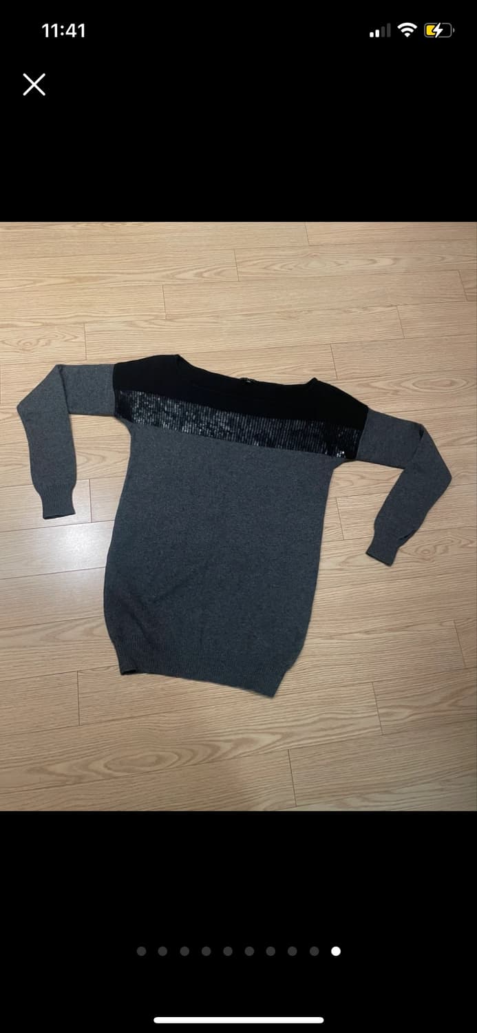 Theory 캐시미어 100% 스팽글 롱 니트 탑 상품이미지10