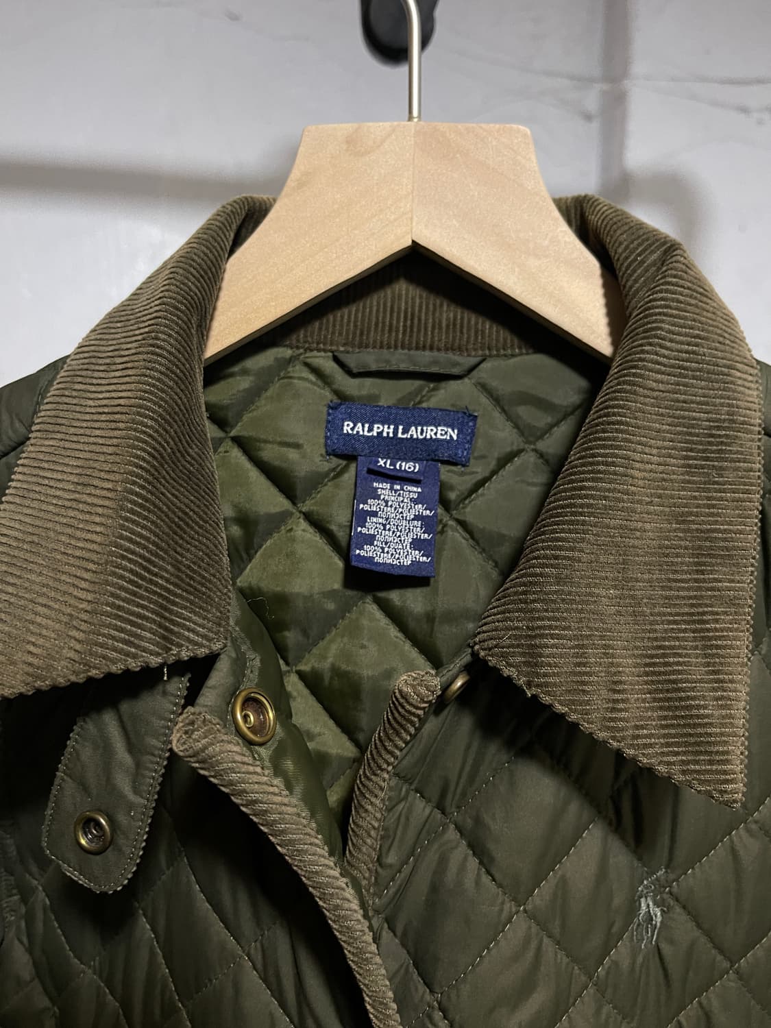 폴로 랄프로렌 딥 카키 퀄팅 자켓 상품이미지5