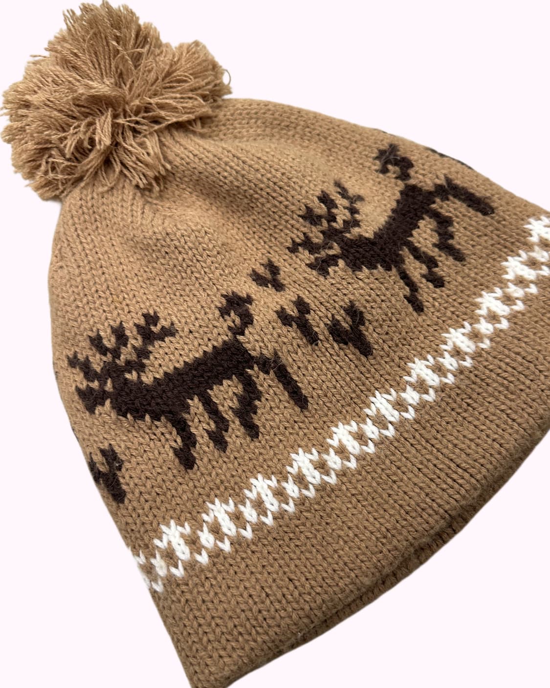 brown nordic knit hat 상품이미지2
