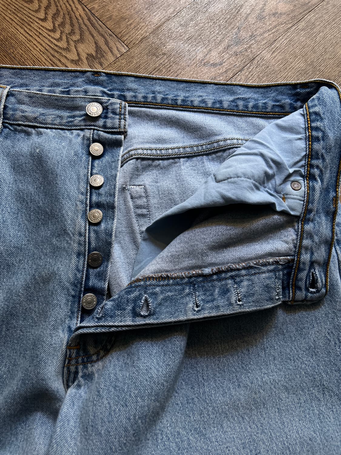 [38]90's 리바이스 501 Made in USA 데님 팬츠 S11 상품이미지3