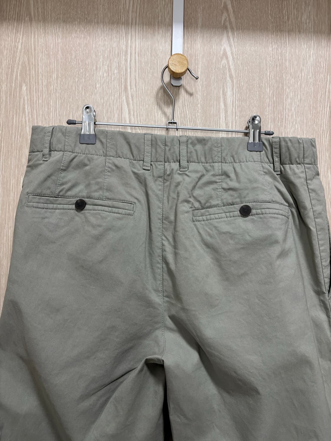 25SS)타임옴므 약밴딩 린넨혼방 팬츠82(32)/그레이카키 상품이미지4