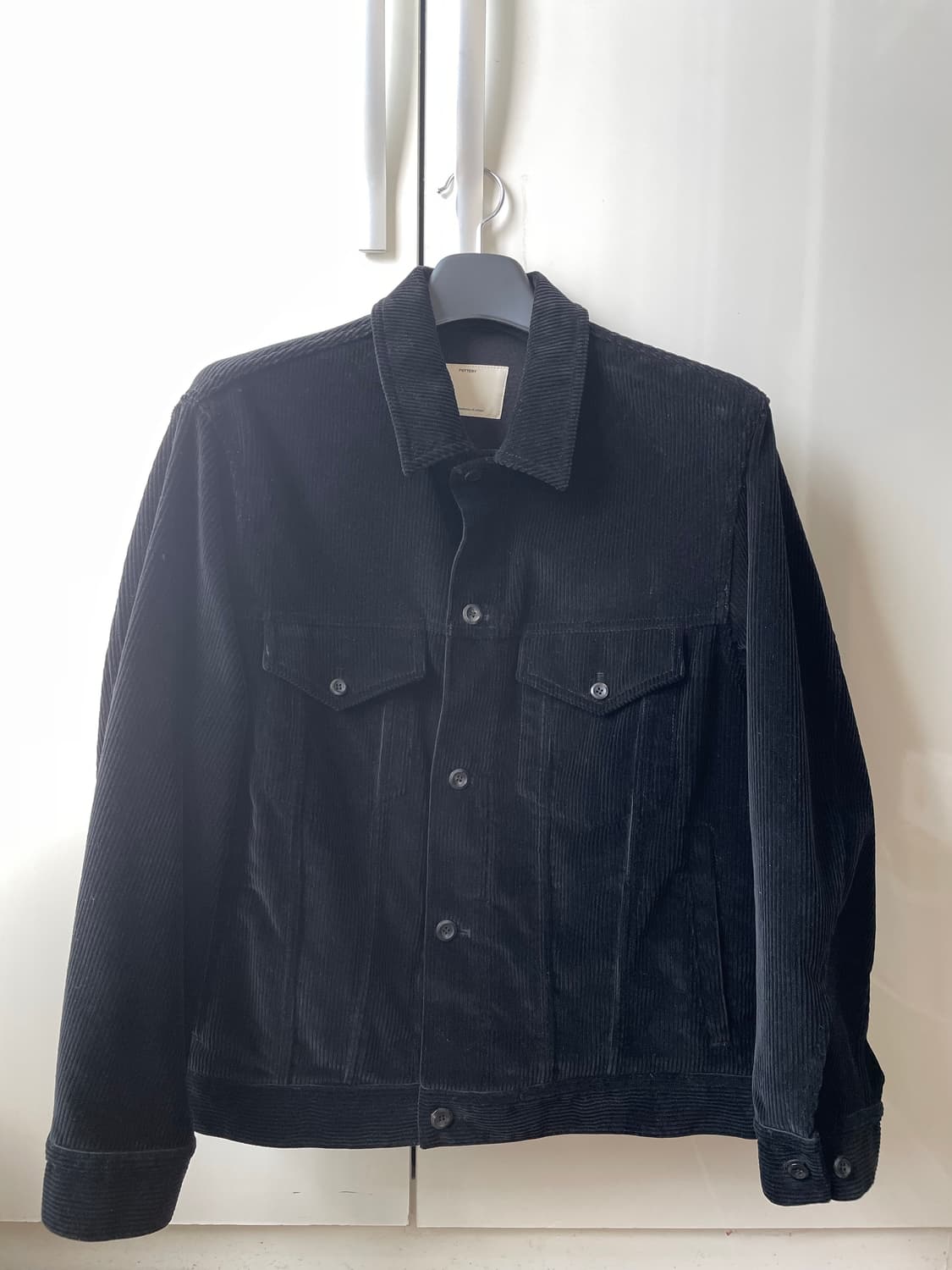 (2) 포터리 코듀로이 트러커 자켓 타입3 블랙 상품이미지1