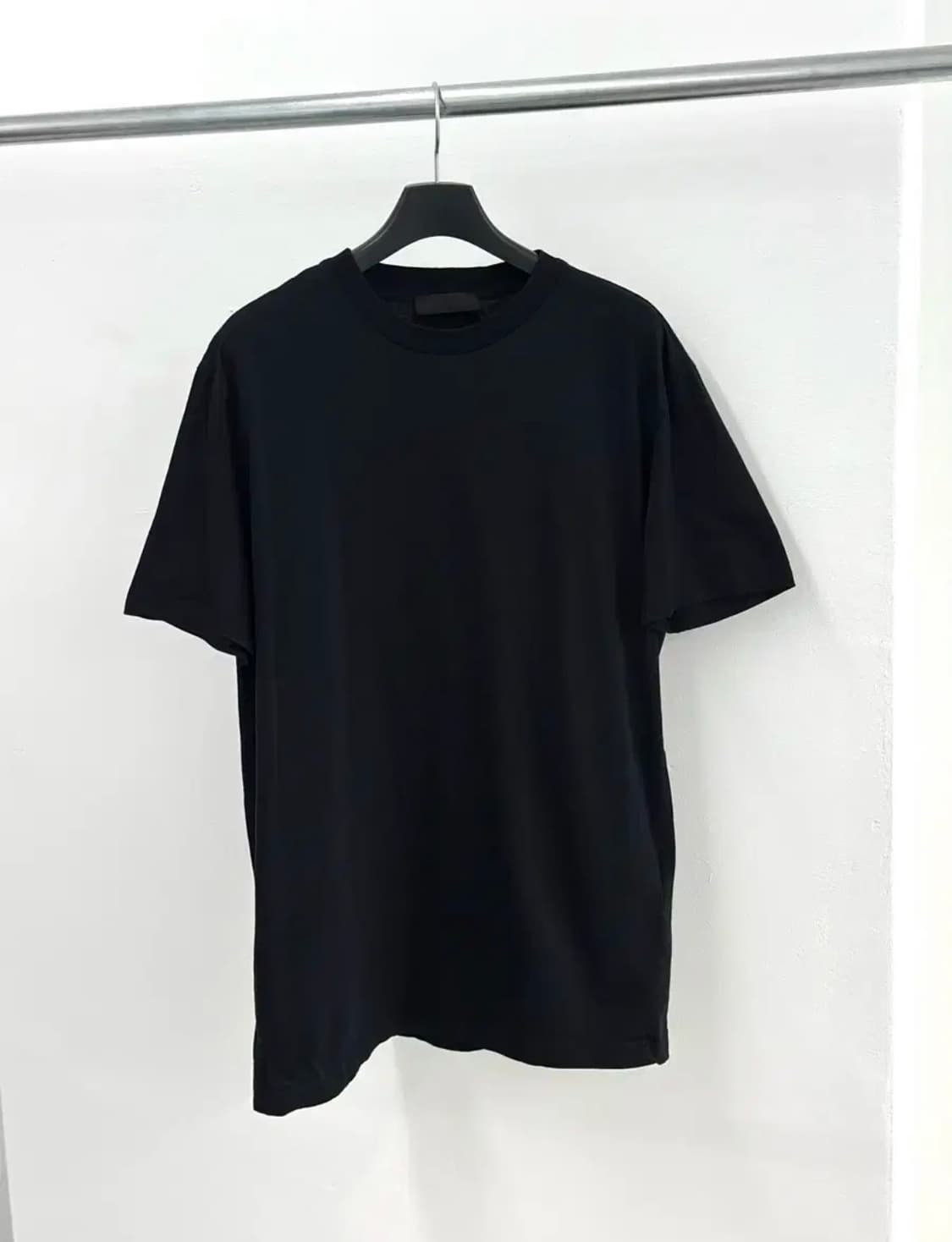 Prada 프라다 코튼 티셔츠 블랙 상품이미지6