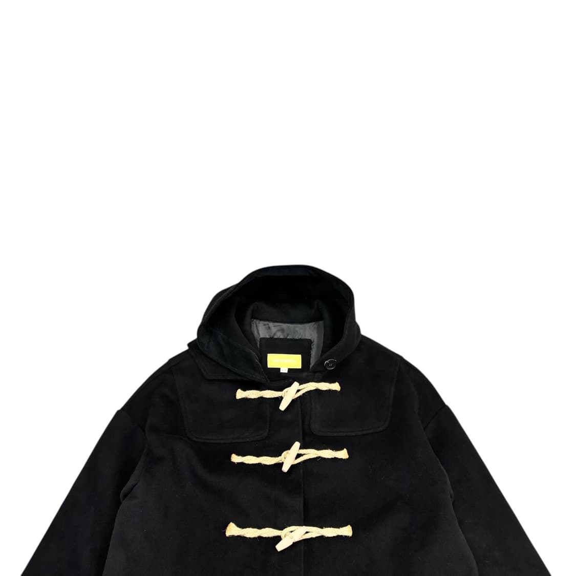 메인부스 블랙 울 더플 코트 상품이미지2