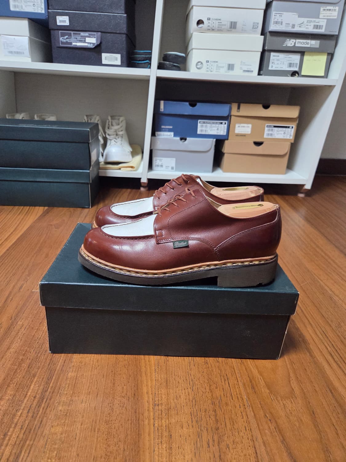 파라부트 샴보드 오크브라운 화이트 투톤  상품이미지5