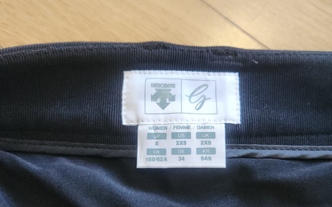 데상트골프 여성 H라인 트리코트 베이직 스커트 
사이즈64  상품이미지3