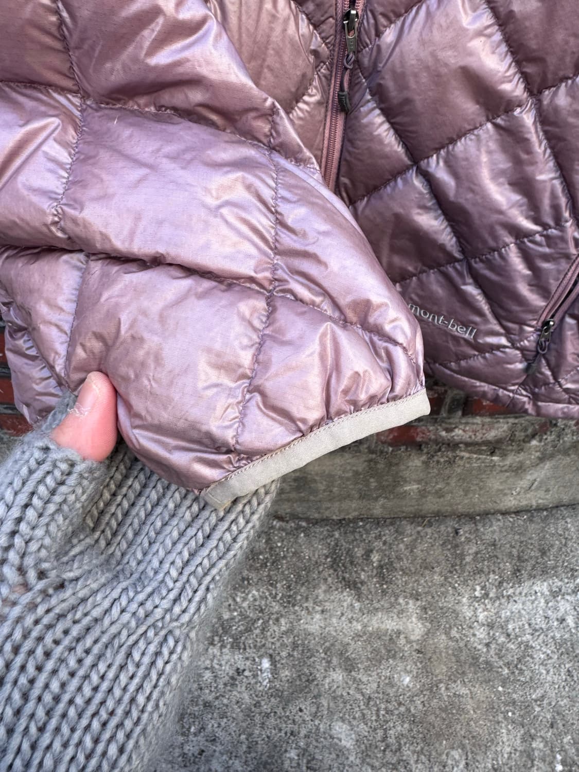 몽벨 재팬 퀼팅 구스다운 경량패딩 상품이미지8