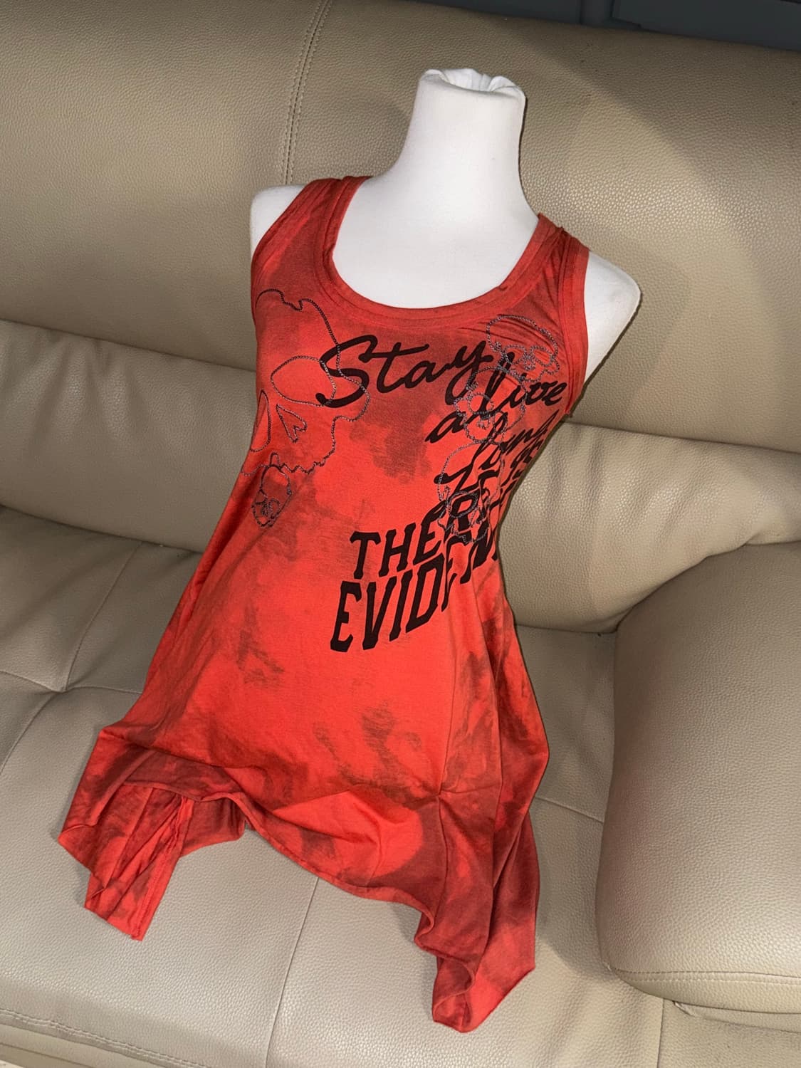 Ghost of Harlem skull point sleeveless 상품이미지1