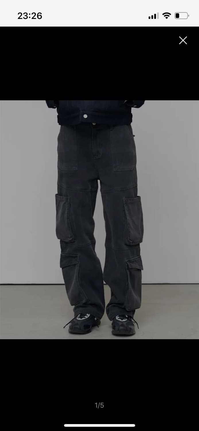 애니타임로릭BIG CARGO PANTS-CHARCOAL 상품이미지2