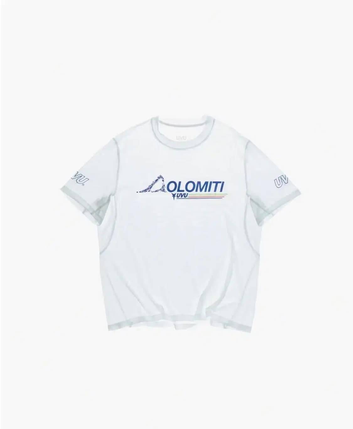 UVU DOLOMITI 반팔 티셔츠 화이트 상품이미지1