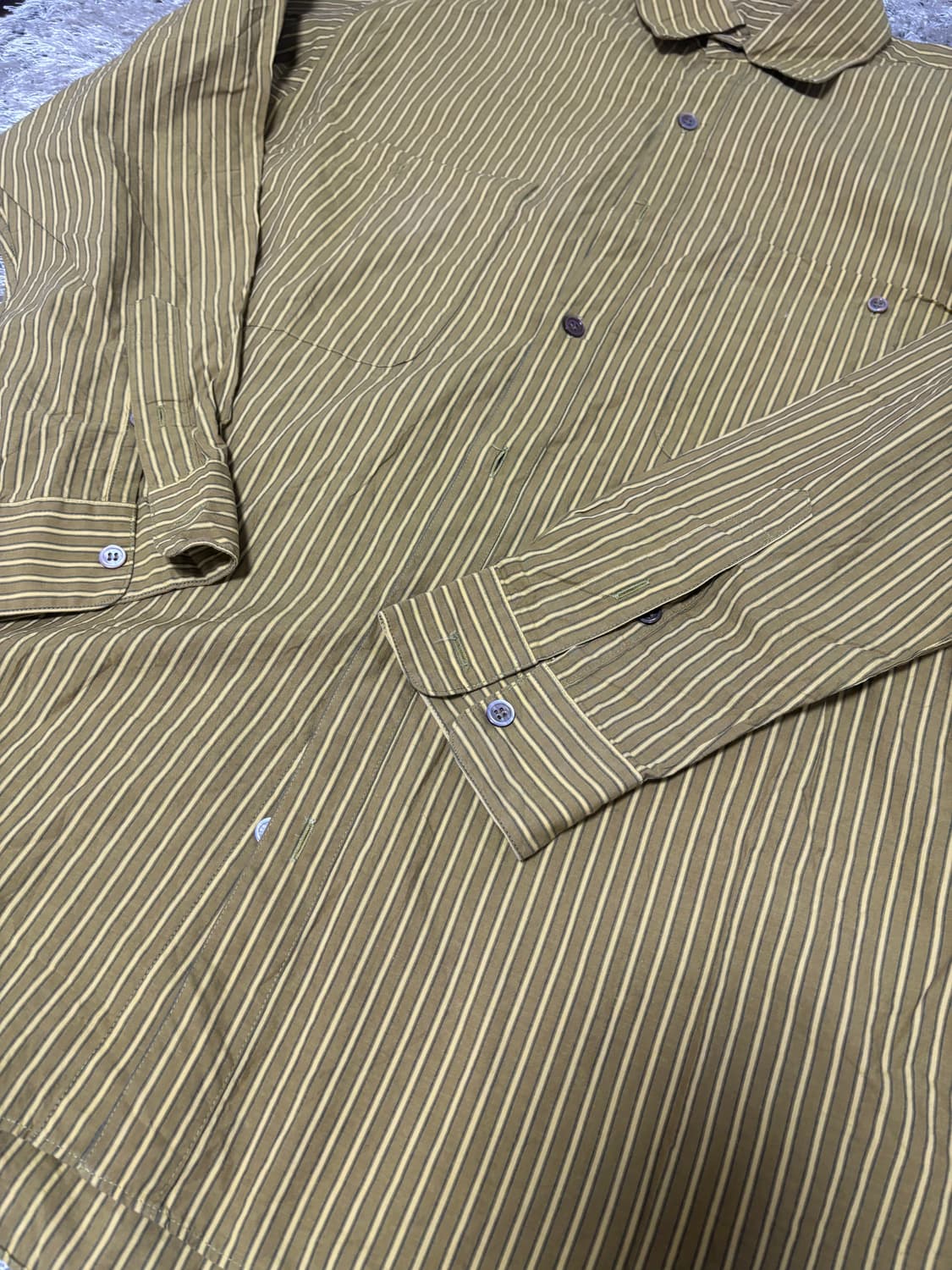 일제 PAPAS 스트라이프 셔츠 사이즈 105-110 상품이미지2