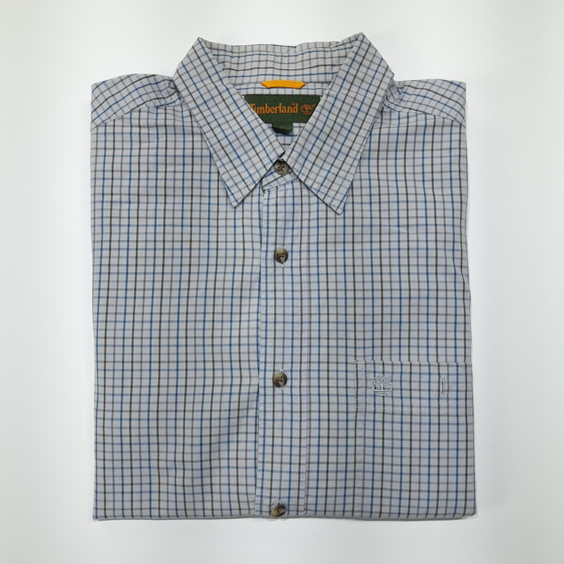 CL753 L 팀버랜드 90s 홍콩판 마이크로체크 셔츠 남방 상품이미지8