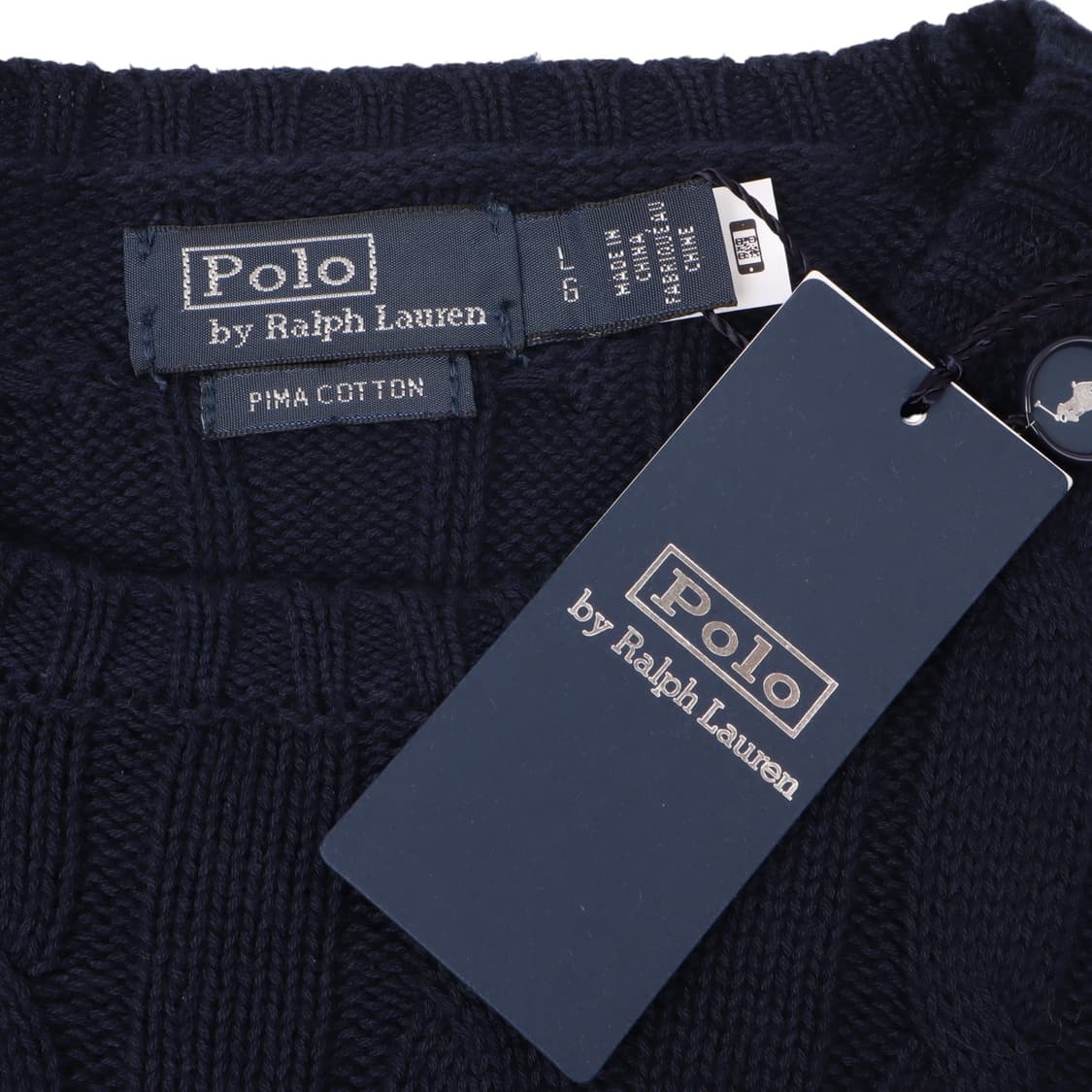 폴로 랄프로렌 신형 QR 네이비 케이블 니트 상품이미지8