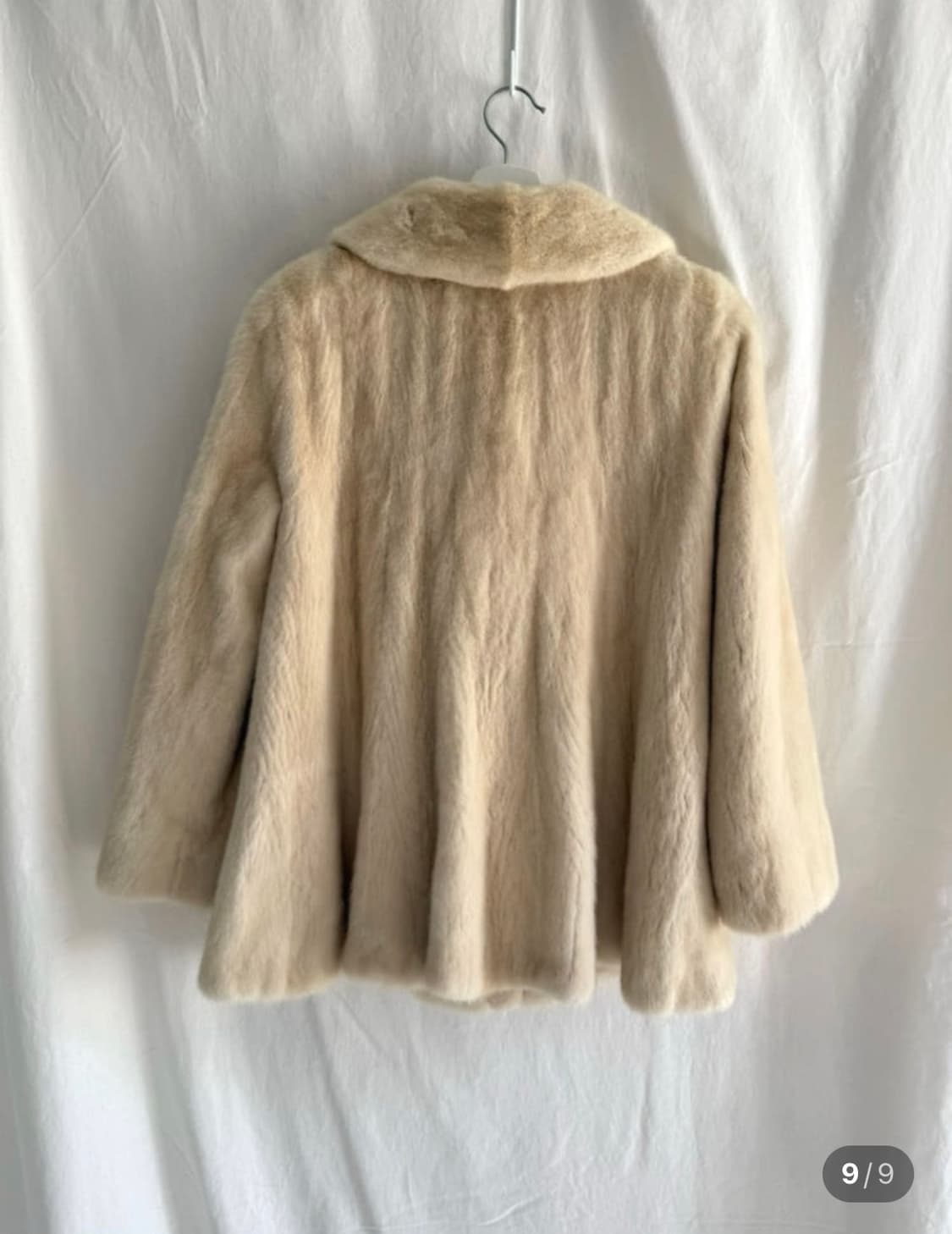 진도 통밍크 퍼자켓 아이보리 상품이미지5