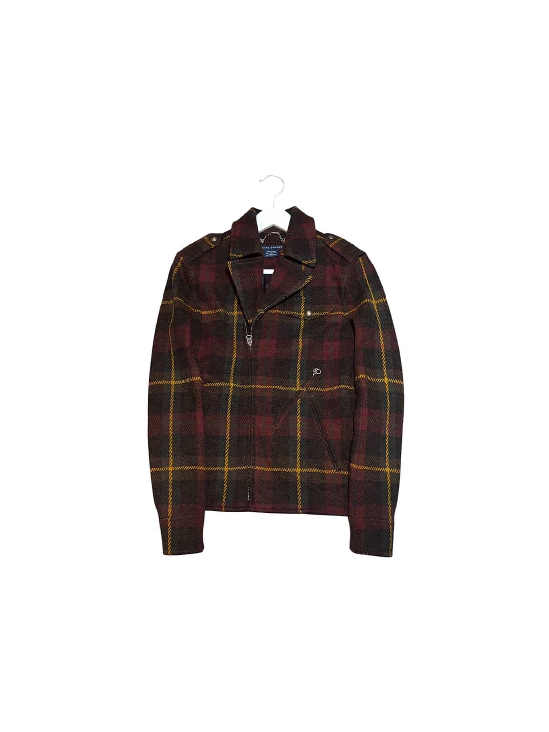 폴로 랄프로렌 여성 빈티지 체크 자켓 울100% S사이즈 상품이미지1