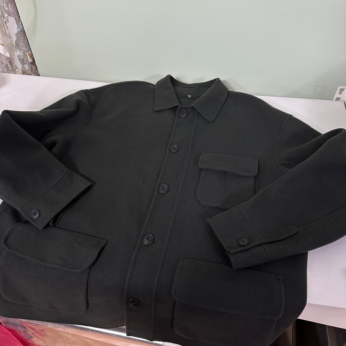 XL 유니클로 질샌더 +J 진그레이 울 셔츠 자켓 상품이미지1